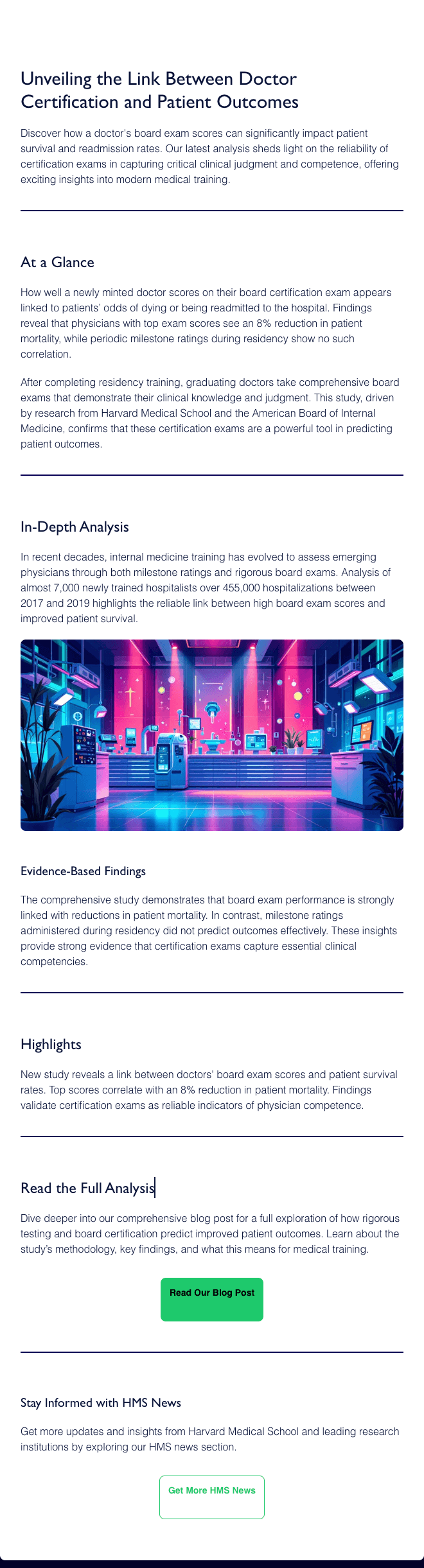 Healthcare insights email template